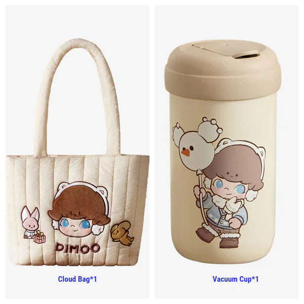 Warm Fluffy Holiday Series Cloud-shaped bags and thermos cups