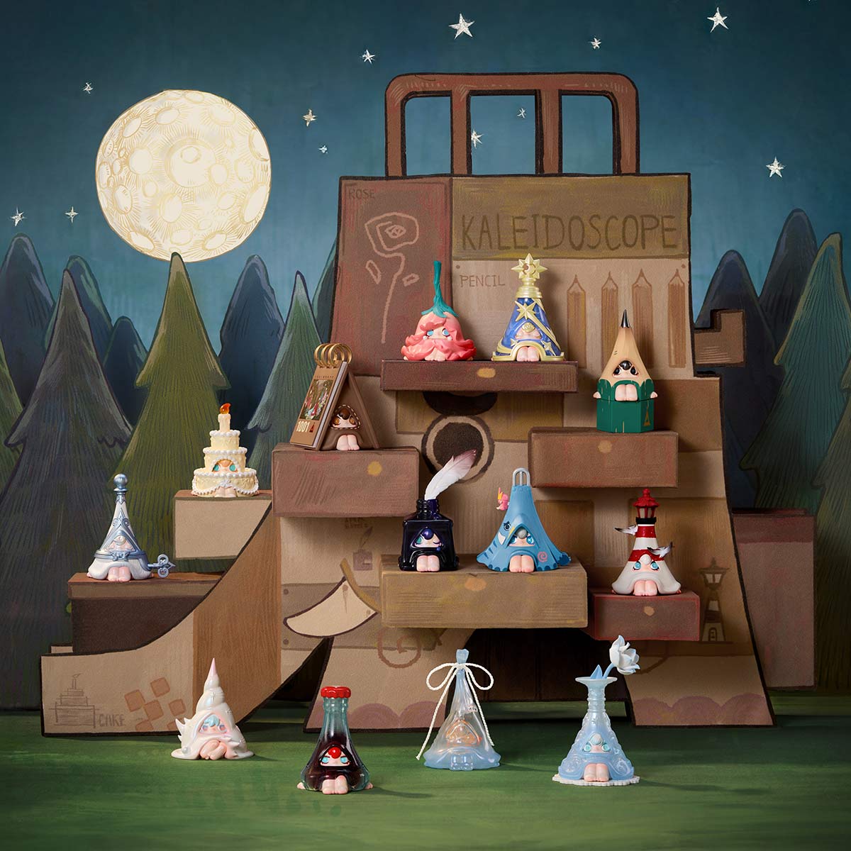 1001MOONS Where’s the Elephant Slide Series Figures