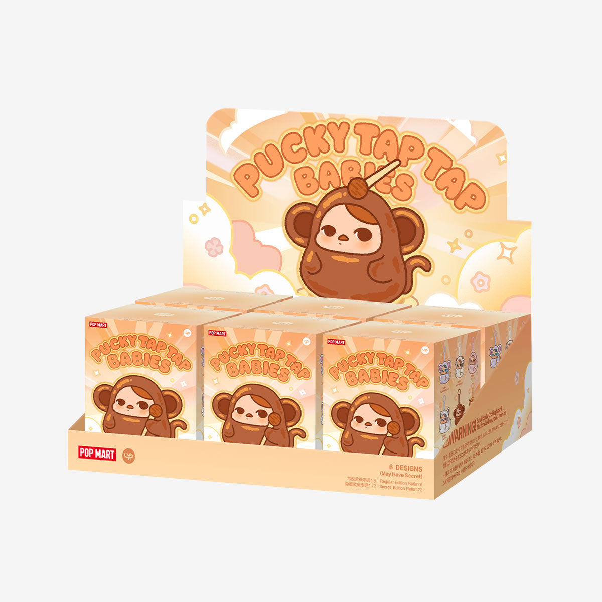 Pucky Tap Tap Babies Series-Vinyl Plush Pendant Blind Box(PREORDER)