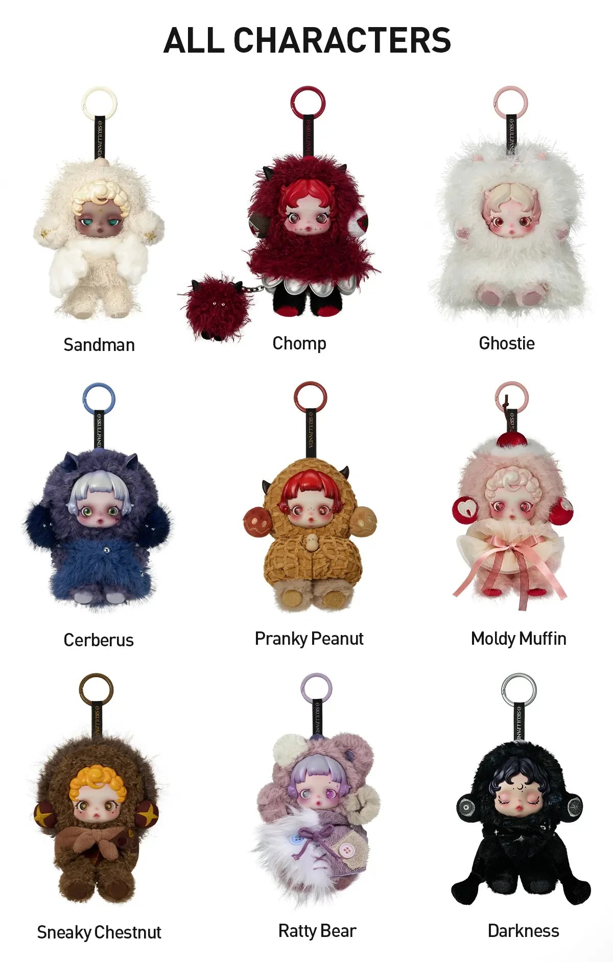 SKULLPANDA You Found Me! Series Plush Doll Pendant-preorder