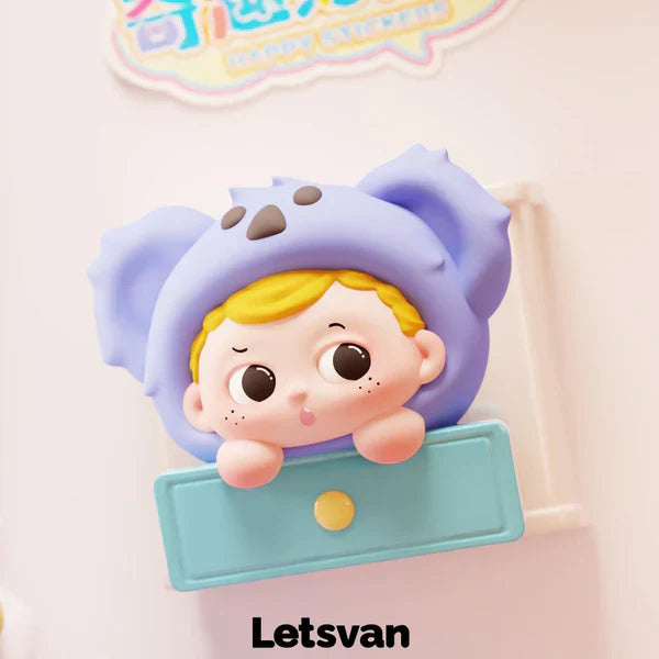 Letsvan All-Star Happy Stickers Fridge Magnet Mini Blind Box