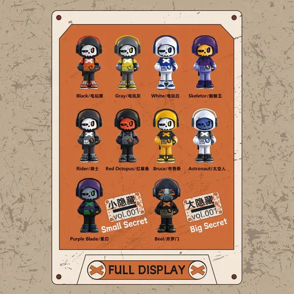 MR.BONE Video Game Boy & Skull Hero Series Blind Box