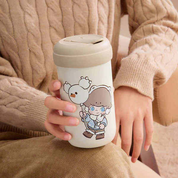 Warm Fluffy Holiday Series Cloud-shaped bags and thermos cups