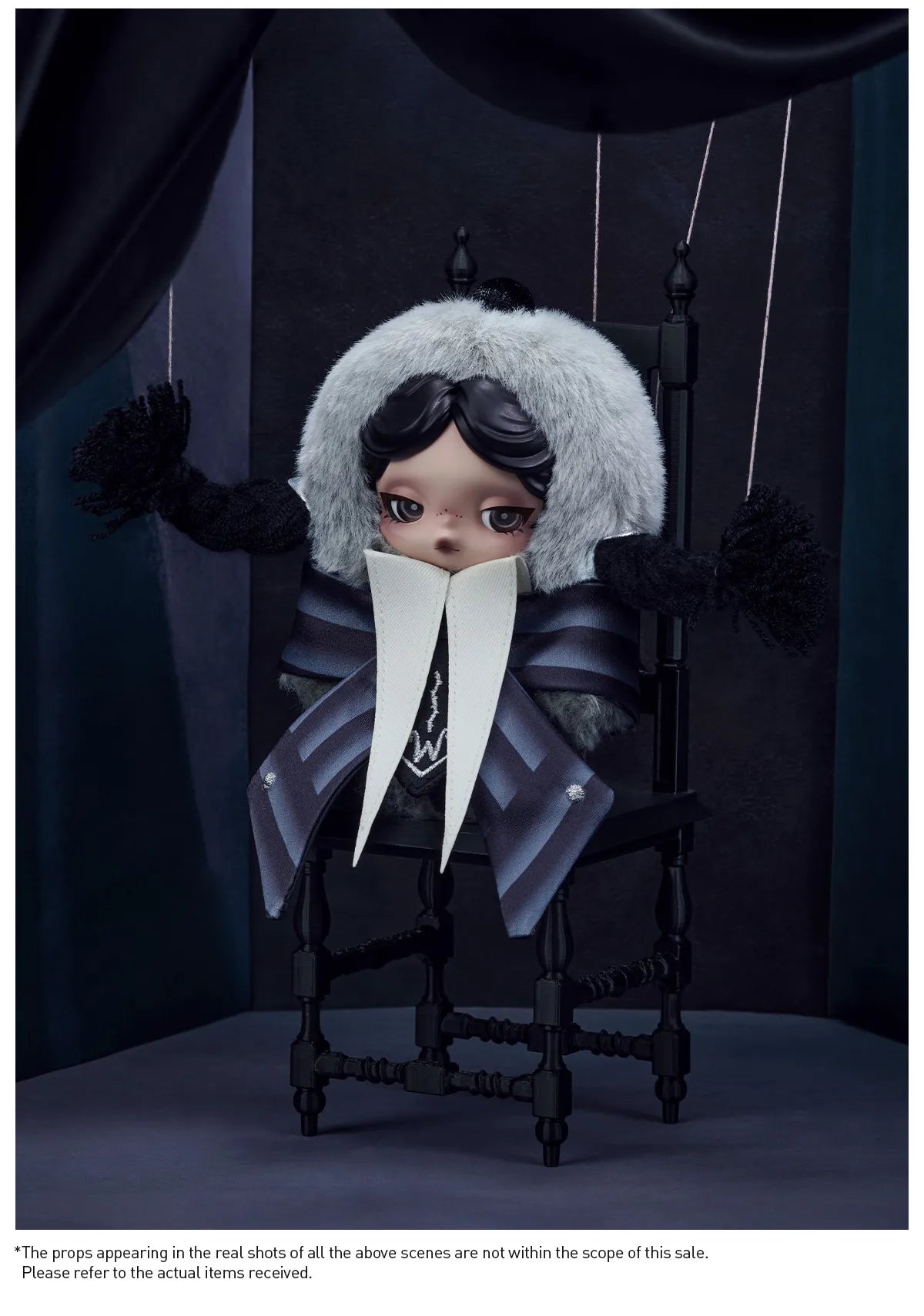 SKULLPANDA × Wednesday Plush (Nevermore Academy Uniform Version)-preorder