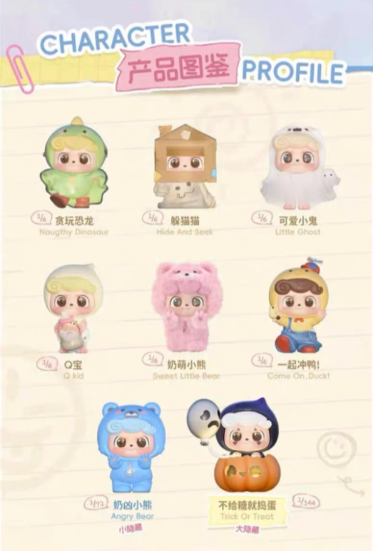 Q.Kid Be your Q BABY Series Plush Blind Box