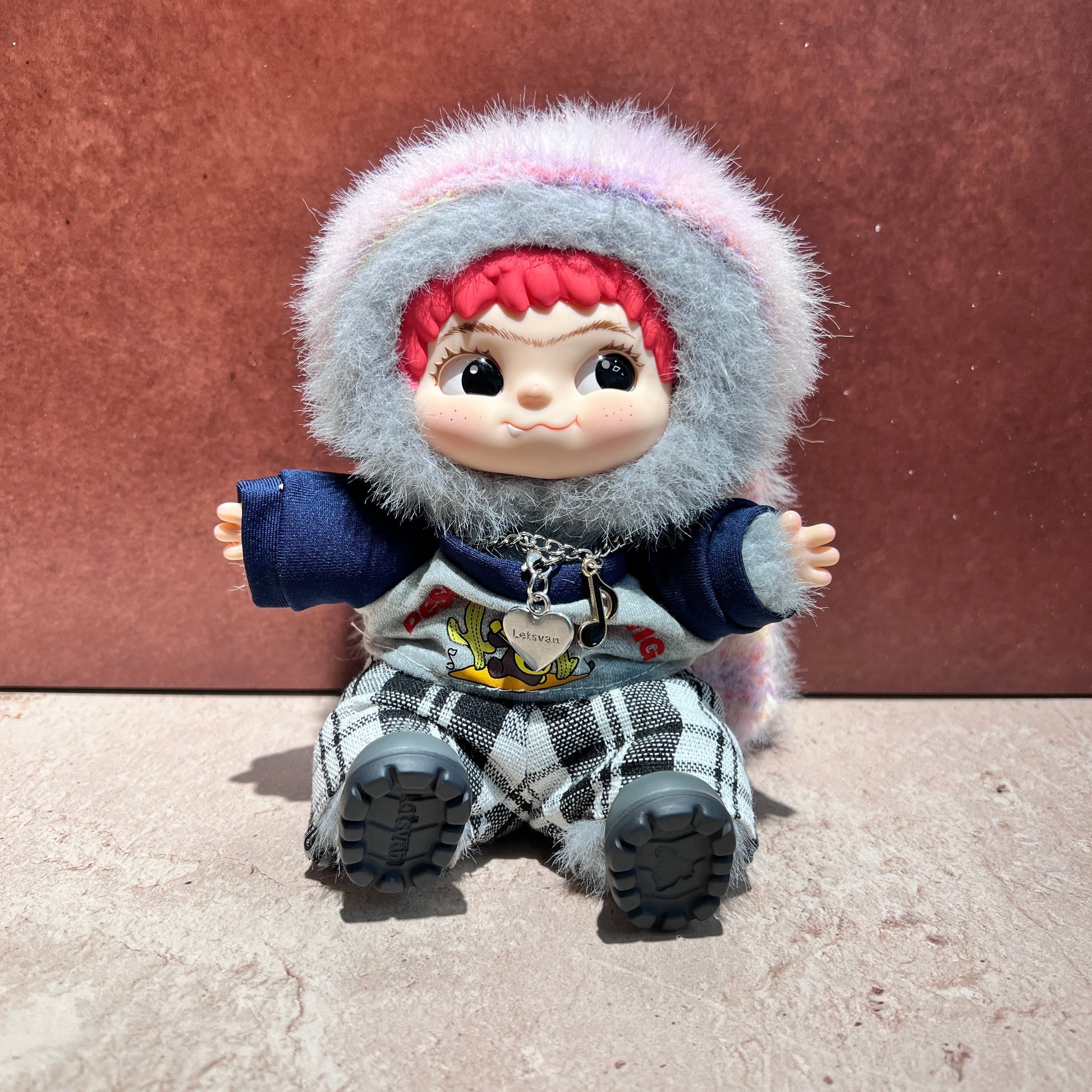 WK-HE001 WAKUKU  Baby Clothes 20cm  Wakuku Clothes Trendy  Party Vinyl Dolls Plush  Blind Box Dolls Cute clothing